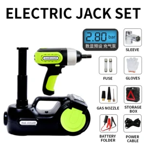5 טון 12V חשמלי רכב שקע ערכת + ברגים השפעת LED אור נייד הידראולי שקע 13.5-36 CM צמיג הרמת רכב תיקון כלי - AliExpress 34