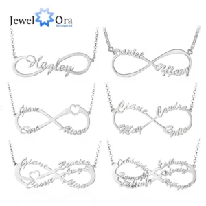שרשרת אינפיניטי שמות בהתאמה אישית - כסף 925