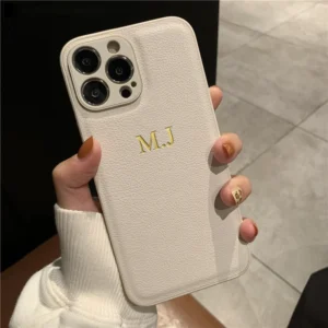 מגן לאייפון IPHONE עם חריטה אישית של אותײות לבחירה